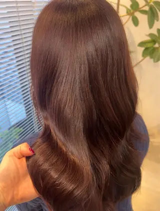 カラー ユナ/暖色カラー🧡 /表参道のヘアスタイル