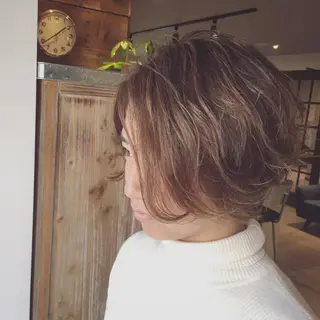 ショート カラー ハイトーン×髪質改善 KENTAのヘアスタイル