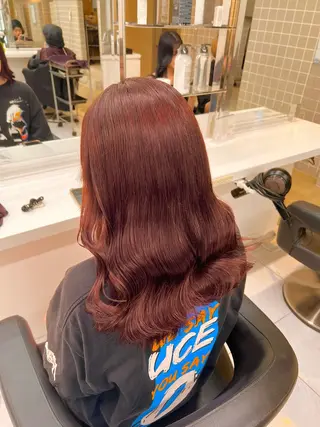 セミロング 💖札幌カラー 指名No.1💖玲奈のヘアスタイル