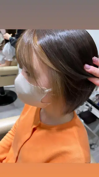 ミディアム 春日 涼太のヘアスタイル