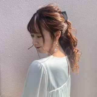 ミディアム Toiro所属・🤎小顔レイヤー /ベージュ🤎友香のヘアスタイル