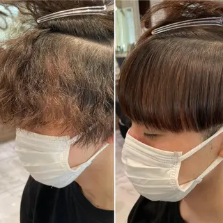 ショート パーマ メンズ 【メンズ縮毛矯正】 田中秀斗のヘアスタイル