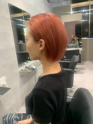カラー 酸性ストレート 髪質改善のヘアスタイル
