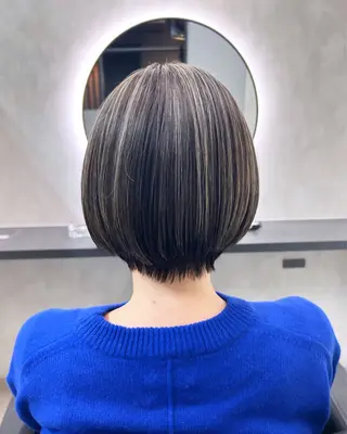 ショート カラー 新宿/美髪矯正 髪質改善/韓国風山本のヘアスタイル