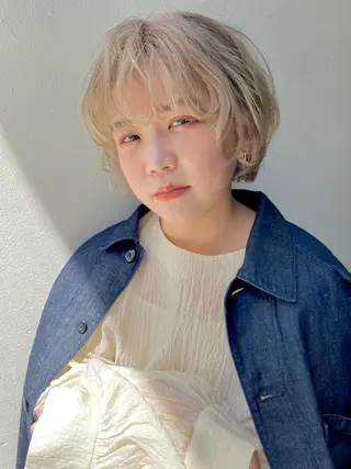 ショート カラー パーマ ヘアアレンジ 溝口 ひなこのマツエク・マツパデザイン