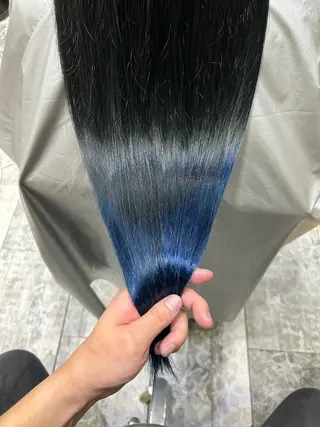 ロング カラー パーマ 新宿✨顔周りカット 韓国ヘア/坂本亜裟海のヘアスタイル