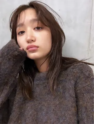 ミディアム カラー SALT WATER所属・🤎𝐌𝐚𝐨⌇ お悩み解決美容師🤎のヘアスタイル