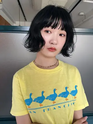 ショート パーマ 暖色/パーマ 🌼クニトウメイのヘアスタイル