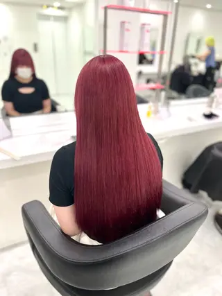ロング カラー ダメージレスハイ トーン💖kanonのヘアスタイル