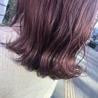 ミディアム ムトウセイマ/ 縮毛矯正/ブリーチのヘアスタイル