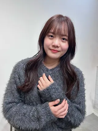 ロング カラー みうら ありさのヘアスタイル