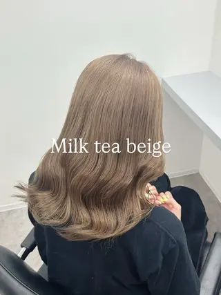 セミロング カラー 佐藤功真/ ブリーチなしカラーのヘアスタイル