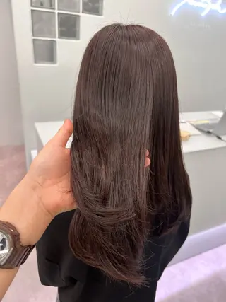 セミロング misch by urban所属・名駅🦢大人艶カラー 🪽カミヤアカネのヘアスタイル