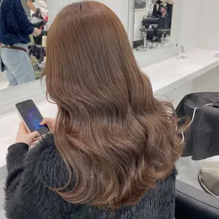 ロング カラー ヘアアレンジ 🫧モテる💗ダメー ジレスハイトーン🫧のヘアスタイル