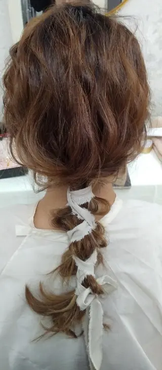 ミディアム ヘアアレンジ Rarely  beautyのヘアスタイル