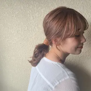 ミディアム 佐々木 優衣のヘアスタイル