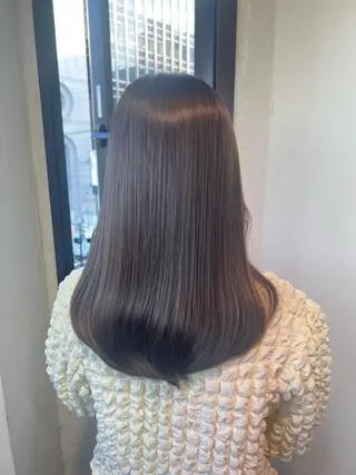 セミロング カラー 🌿‬ ܸAir 透明感🌱西村知佳のヘアスタイル