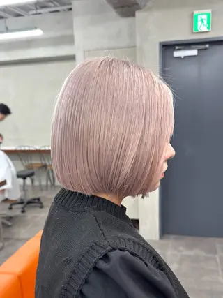 ショート カラー ブリーチ ハイトーン 特化🌈フジタハルキのヘアスタイル