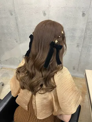 セミロング カラー 🪽髪質改善矯正 🤍MIU🤍のヘアスタイル