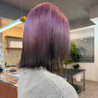 ミディアム カラー ブリーチモデル yumekaのヘアスタイル