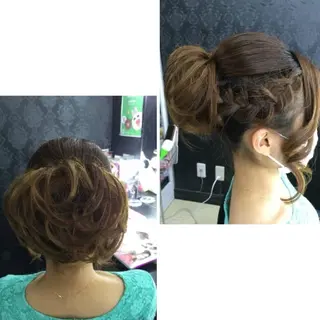 セミロング ヘアメイク/着付け AYAKAのヘアスタイル