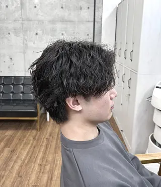 ショート パーマ メンズ 【メンズ特化】 横浜美容師kuのヘアスタイル