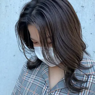 ミディアム カラー フリーランス美容師 MIZUKIのヘアスタイル