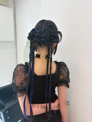 ロング ヘアアレンジ ハイトーンアレンジ 🦋🥀Shuriのヘアスタイル