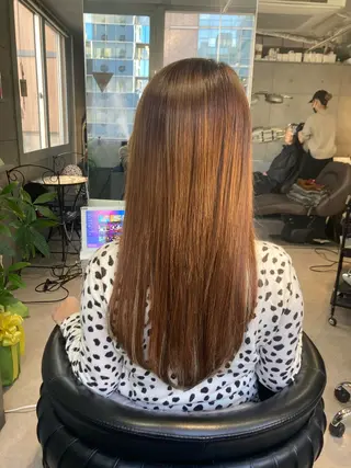 ロング 髪質改善☺︎縮毛矯正 ふじい まりんのヘアスタイル