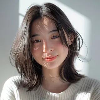 ミディアム カラー SALOWIN  銀座VORT店所属・スズキジュンペイ 銀座/髪質改善のヘアスタイル