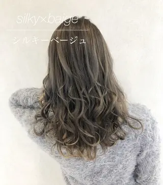 セミロング カラー 🦋シールエクステ /韓国/リアラ🦋のヘアスタイル