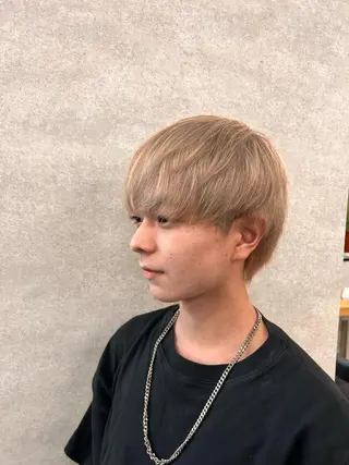 ミディアム カラー メンズ 新世代パーマ⚡️ の達人トモ⚡️のヘアスタイル
