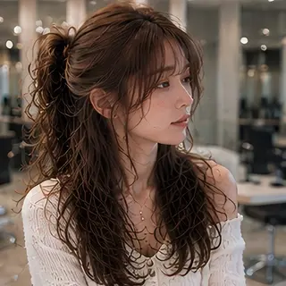 ロング カラー 池袋/前髪/顔周り 🎀髪質改善おばかんのヘアスタイル