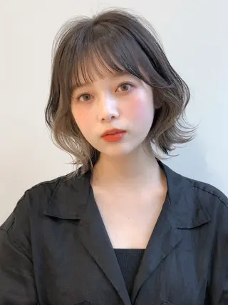 ミディアム カラー レイヤー×髪質改善✨ 渋谷/佐藤侑哉のヘアスタイル