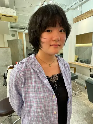 ショート 水野谷愛/ボブ/ レイヤー/暖色カラーのヘアスタイル