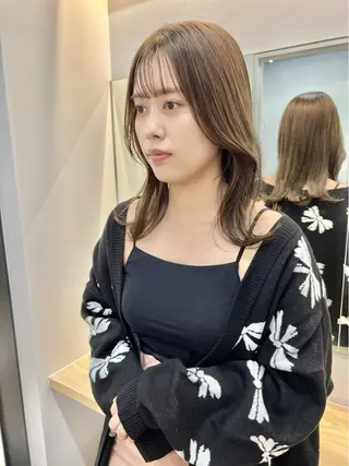 セミロング 三輪 恭平のヘアスタイル