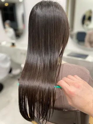 ロング 髪質改善、縮毛矯正 店長浅野太郎のヘアスタイル