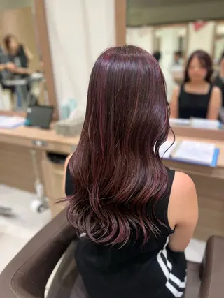 カラー 中森 玲菜のヘアスタイル