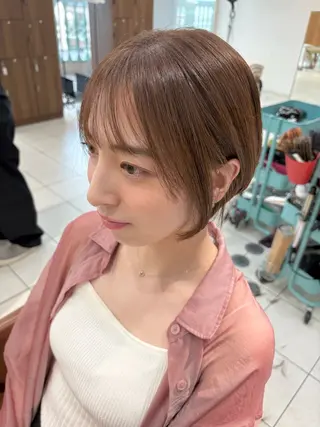 ショート CHELSEA神戸所属・MORISAKI ✂︎縮毛矯正のヘアスタイル