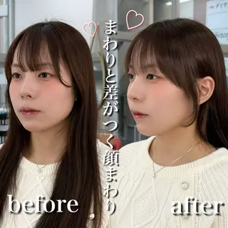 ミディアム カラー 髪質改善|透明 感カラー🩵レイヤーのヘアスタイル