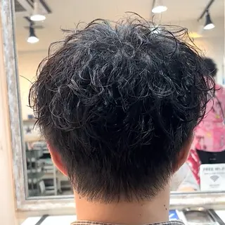 ショート パーマ メンズ 💥桜木町メンズ専門 💥ルキのヘアスタイル