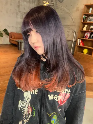 ロング カラー 【sica】 平井涼樺のヘアスタイル