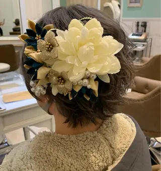 ショート ヘアアレンジ 🦋シールエクステ /韓国/リアラ🦋のヘアスタイル