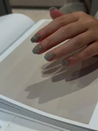 ショート カラー パーマ ヘアアレンジ メンズ キッズ ネイル マツエク・マツパ アイブロウ ar. harajukuのネイルデザイン