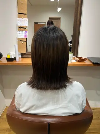 ミディアム 透明感カラー🩵/ 艶カラー/minaのヘアスタイル
