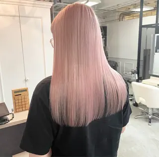 ロング カラー 【渋谷で人気】艶髪× 髪質改善/ツヤカラーのヘアスタイル