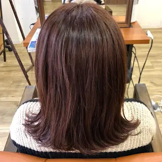 セミロング カラー 菅沢 奈生のヘアスタイル