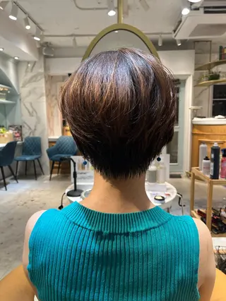 ショート 髪質改善レイヤー/ ボブたんの翔太のヘアスタイル