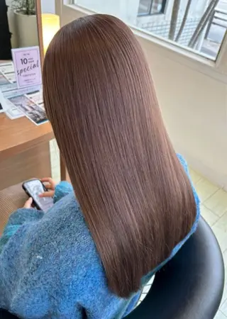 ロング カラー 艶カラー✨ 河津さくらのヘアスタイル