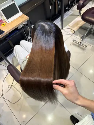 ロング カラー 🩵レイヤー✖︎ 髪質改善🩵リョウヤのヘアスタイル